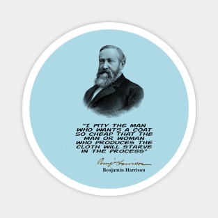 Benjamin  Harrison Quote Magnet